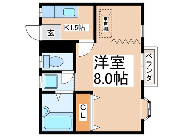 ラフォール清水Ⅱの物件間取画像